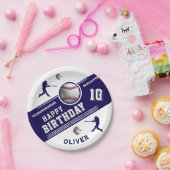 Honkbalspeler Thema Verjaardagsfeest Papieren Bordje (Feest)