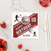 Honkbalspeler Thema Verjaardagsfeest Servet (Insitu)