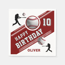 Honkbalspeler Thema Verjaardagsfeest Servet