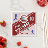 Honkbalspeler Thema Verjaardagsfeest Servet (Insitu)