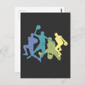  honkbalspeler Tricks Ball Sport Lover Briefkaart (Voorkant / Achterkant)