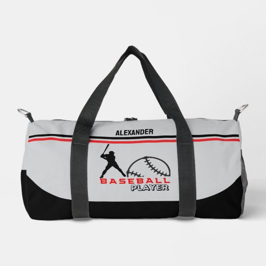 Honkbalspeler, Verjaardagscadeau, Honkbalteam Plunjezak (Voorkant)