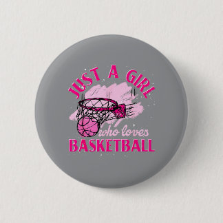 Honkbalspeler Vrouwen Gewoon Een Meisje Dat Van Ho Ronde Button 5,7 Cm