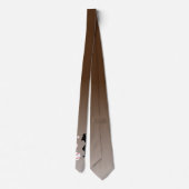 Honkbalspeler Zwart Silhouet Stropdas (Achterkant)