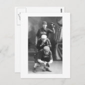 honkbalspelers begin jaren 1900 briefkaart (Voorkant / Achterkant)