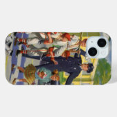 honkbalspelers en politie Crossing Guard Case-Mate iPhone Case (Achterkant (horizontaal))