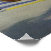  honkbalspelers en politie Crossing Guard Poster (Hoek)