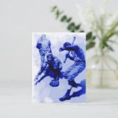 honkbalspelers Noteer Kaart (Staand voorkant)