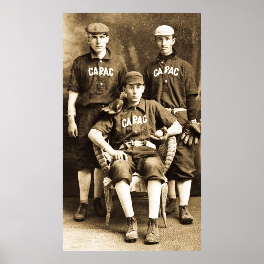  honkbalspelers poster (Voorkant)