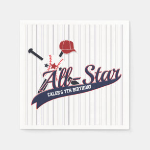 Honkbalsport ALL-STAR op maat gemaakte feestje Servetten