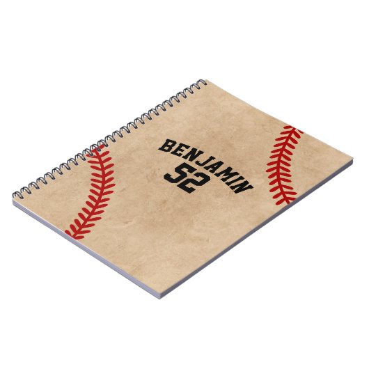 honkbalsport Baseball coach Notitieboek (Linkerzijde)