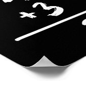 Honkbalsport Geïnspireerde Wiskunde 6 4 3 2 Double Poster (Hoek)