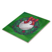 Honkbalsport in Kerstkrans Tegeltje (Zijkant)
