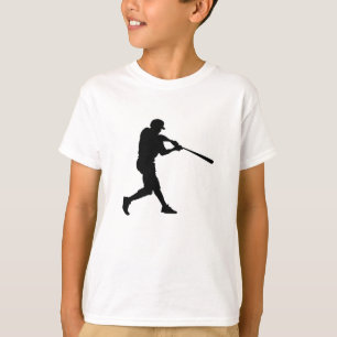 Honkbalsport slagman op maat gesneden t-shirt