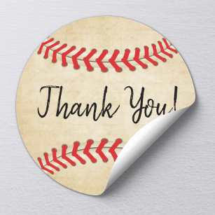  honkbalsport Thema Alle sterren Dank u Ronde Sticker