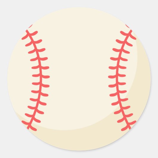 Honkbalstickers Sportfeest Envelopzegel Ronde Sticker (Voorkant)
