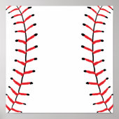 Honkbalstiksportstijl honkbalthema poster (Voorkant)