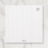 honkbalstrepen All Star Joint Verjaardag Bedankjes Labels (Achterkant)