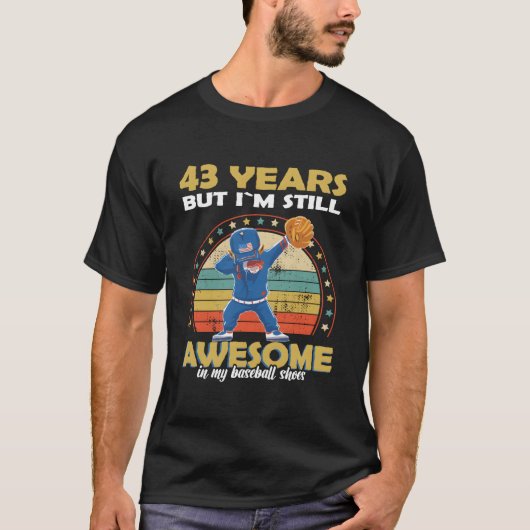 Honkbalsuperster 43 t-shirt (Voorkant)