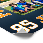 Honkbalteam Middelbare School Sporten Foto Collage Poster (Hoek)