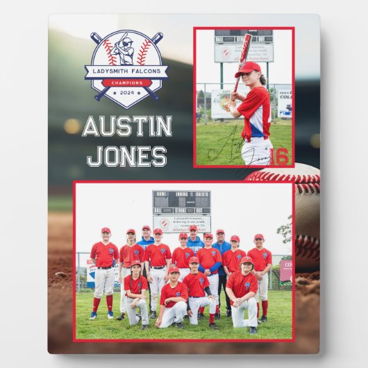 Honkbalteam | Photo Memory Mate Fotoplaat (Voorkant)