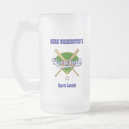 Honkbalteamspeler Sports Lounge frisdrank Matglas Bierpul (Links)