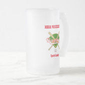 Honkbalteamspeler Sports Lounge frisdrank Matglas Bierpul (Voorkant rechts)