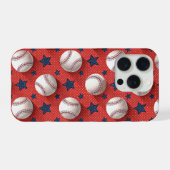 Honkbalthema iPhone Hoesje (Achterkant horizontaal)