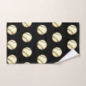 Honkbalthema Zwart Bad Handdoek (Handdoek)