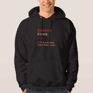 Honkbaltrainer Definitie Honkbalspeler Humor Hoodie