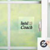 Honkbaltrainer raamsticker (Huis)