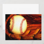 Honkbaluitnodigingen Kaart (Voorkant / Achterkant)