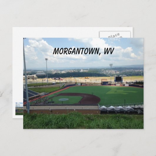 Honkbalveld bij Morgantown, WV Briefkaarten (Voorkant / Achterkant)