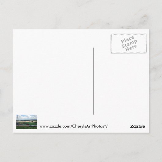 Honkbalveld bij Morgantown, WV Briefkaarten (Achterkant)