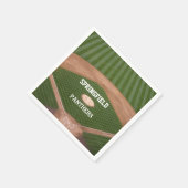 Honkbalveld gepersonaliseerd servetten (Hoek)