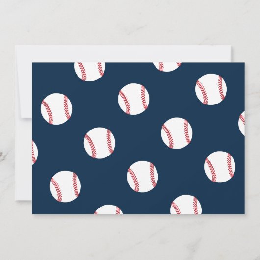 honkbalverjaardag | Swing on Over Party Kaart (Achterkant)