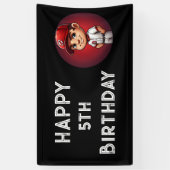 honkbalverjaardagsbanner spandoek (Verticaal)