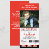 honkbalverjaardagskaart kaart (Voorkant / Achterkant)