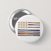 honkbalvlag ronde button 5,7 cm (Voorkant /achterkant)