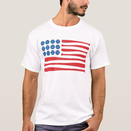 Honkbalvlag T-shirt (Voorkant)