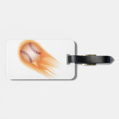 honkbalvuur bagagelabel (Achterkant horizontaal)