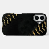 honkbalzwart Case-Mate iPhone case (Achterkant (horizontaal))