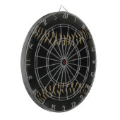 honkbalzwart dartbord (Voorkant Links)