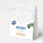 Honkbeep-vroom-monstervrachtwagen - jarig bedankdoosjes (Voorkant Zijde)