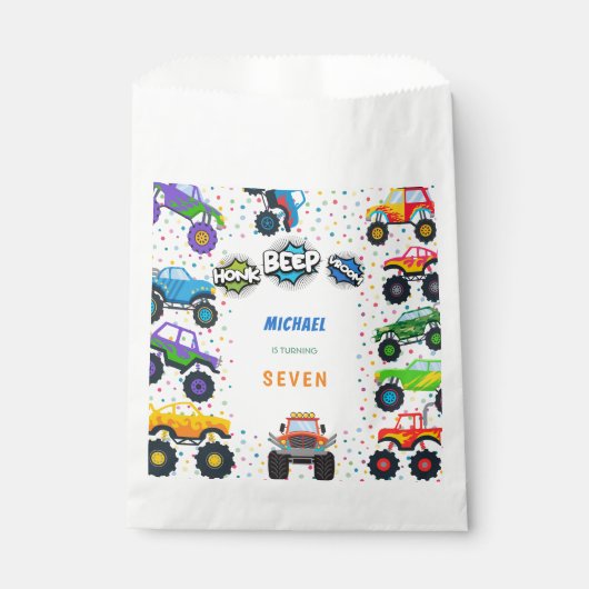 Honkbeep-vroom-monstervrachtwagen - jarig bedankzakje (Voorkant)