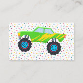 Honkbeep-vroom-monstervrachtwagen - jarig informatiekaartje (Achterkant)