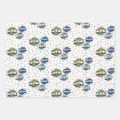 Honkbeep-vroom-monstervrachtwagen - jarig inpakpapier vel (Voorkant 2)