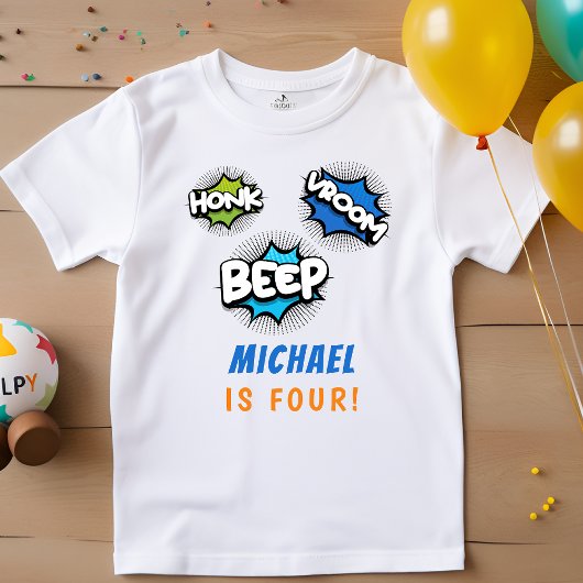 Honkbeep-vroom-monstervrachtwagen - jarig kinder shirts