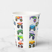 Honkbeep-vroom-monstervrachtwagen - jarig papieren bekers (Rechts)