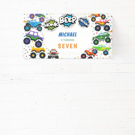 Honkbeep-vroom-monstervrachtwagen - jarig spandoek (Insitu)